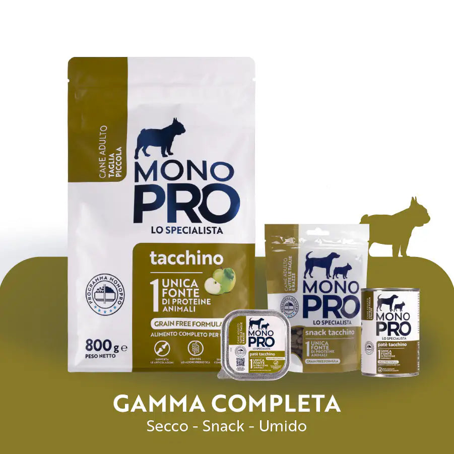 Monopro lo specialista Adult Mini Grain Free Tacchino   bauzaarit.myshopify.com