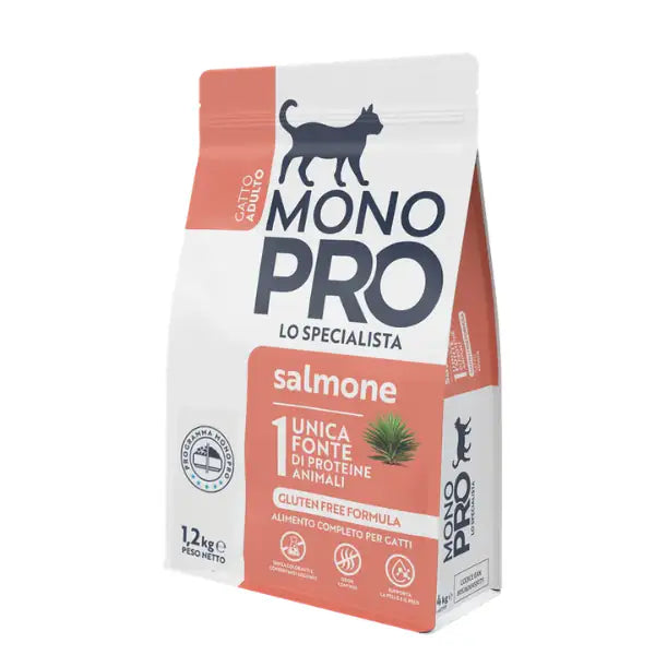 Monopro lo specialista Cat Adult Grain Free Salmone  1,2 kg Bauzaar.it