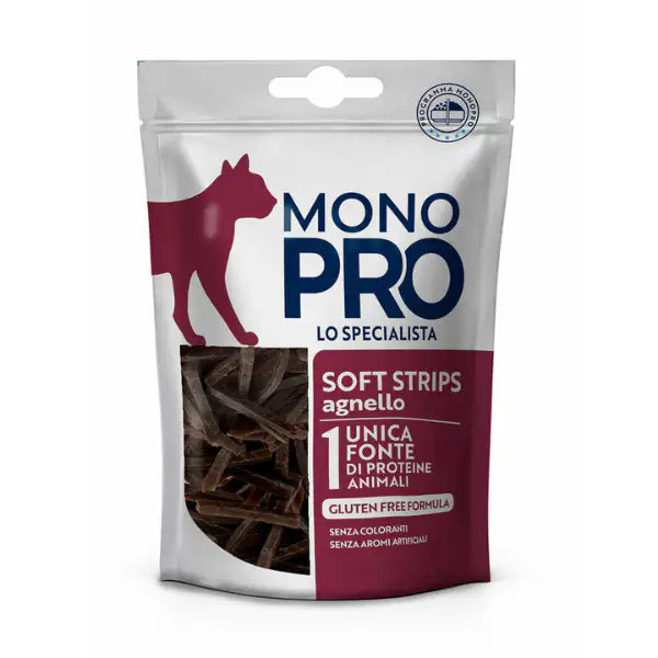 Monopro lo specialista Cat Adult Snack soft fillets 50 gr  Agnello Bauzaar.it