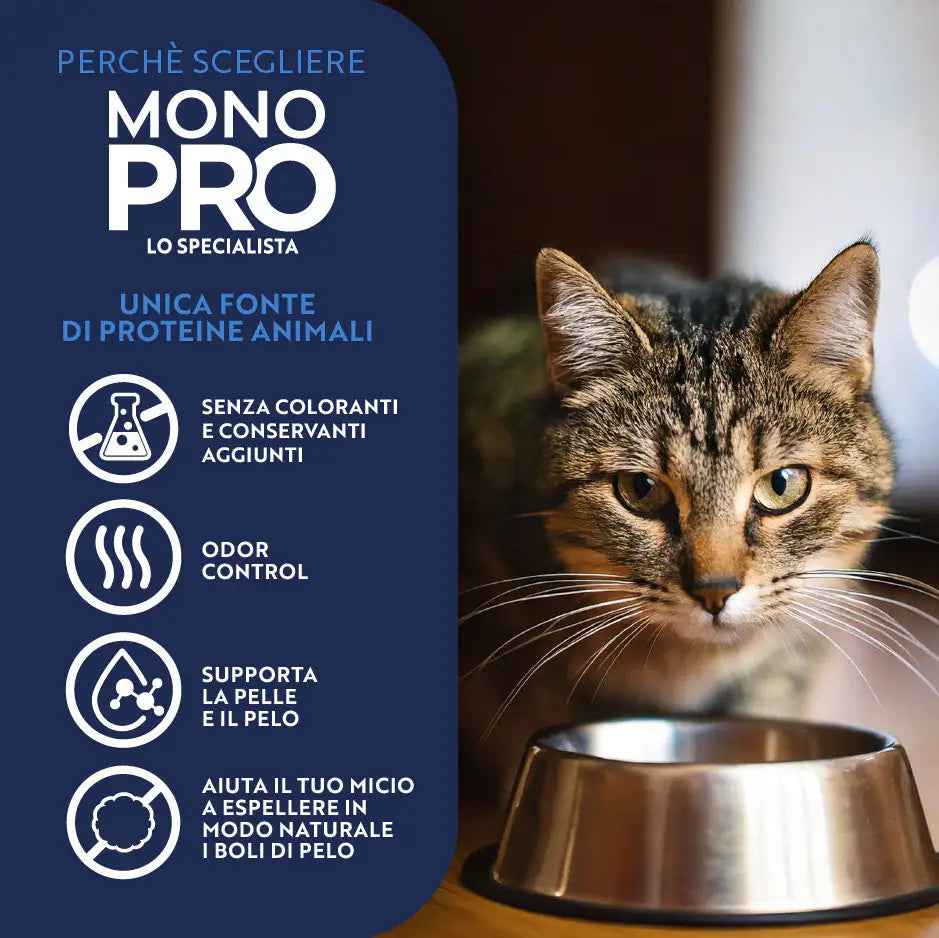 Monopro lo specialista Cat Adult Sterilised Grain Free Anti Hairball Manzo   bauzaarit.myshopify.com