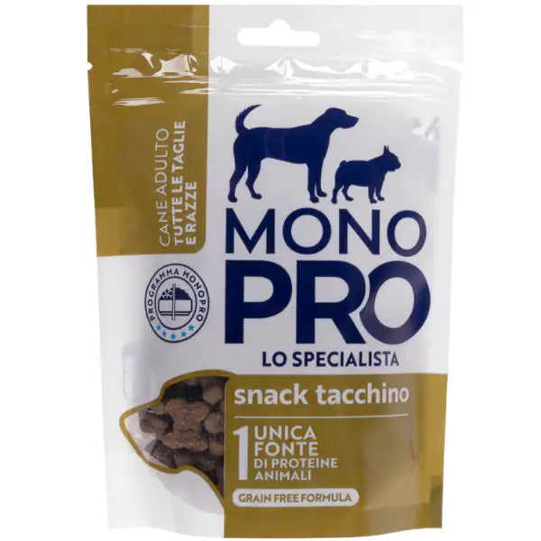 Monopro lo specialista Dog Adult All Breeds Biscotti Grain Free 100 gr  Tacchino bauzaarit.myshopify.com