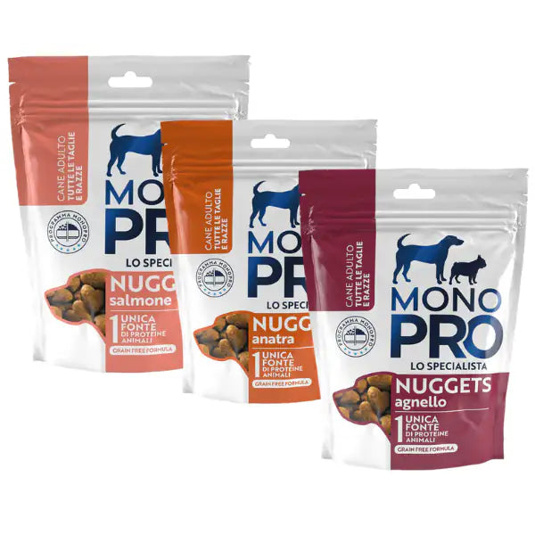 Monopro lo specialista Dog Adult Nuggets croccanti Grain Free 80 gr   bauzaarit.myshopify.com
