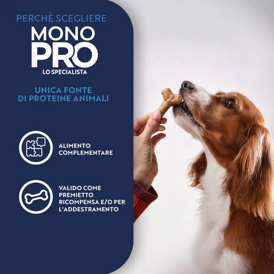 Monopro lo specialista Dog Puppy All Breeds Biscotti Grain Free 100 gr   bauzaarit.myshopify.com
