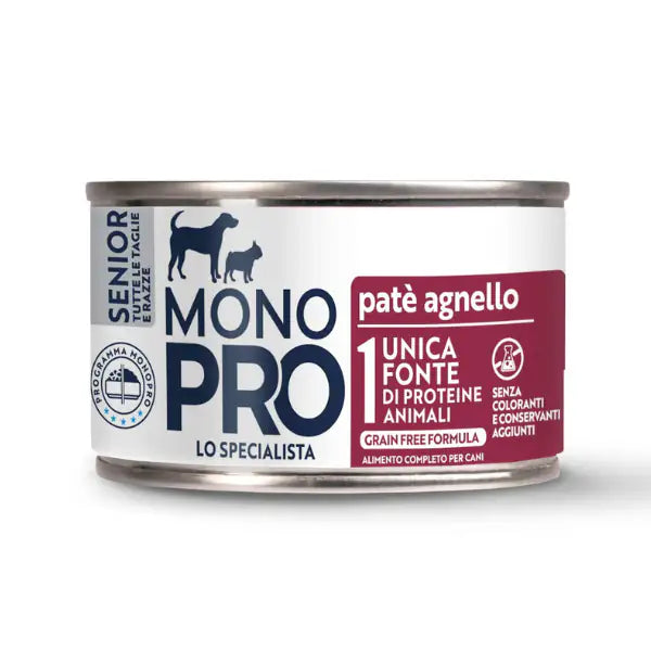 Monopro lo specialista Senior All Breeds Patè 150 gr   bauzaarit.myshopify.com