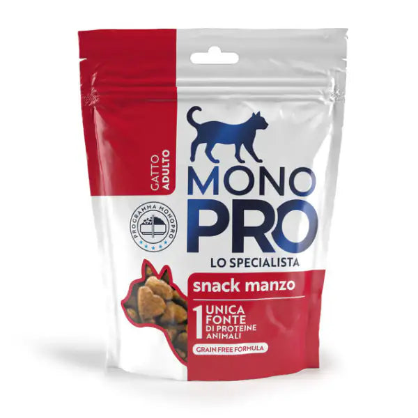 Monopro lo specialista snack Grain Free per gatti 50 gr  Biscottini Monopro manzo 50 gr bauzaarit.myshopify.com