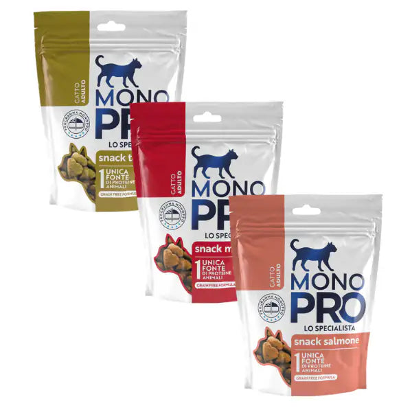Monopro lo specialista snack Grain Free per gatti 50 gr   bauzaarit.myshopify.com
