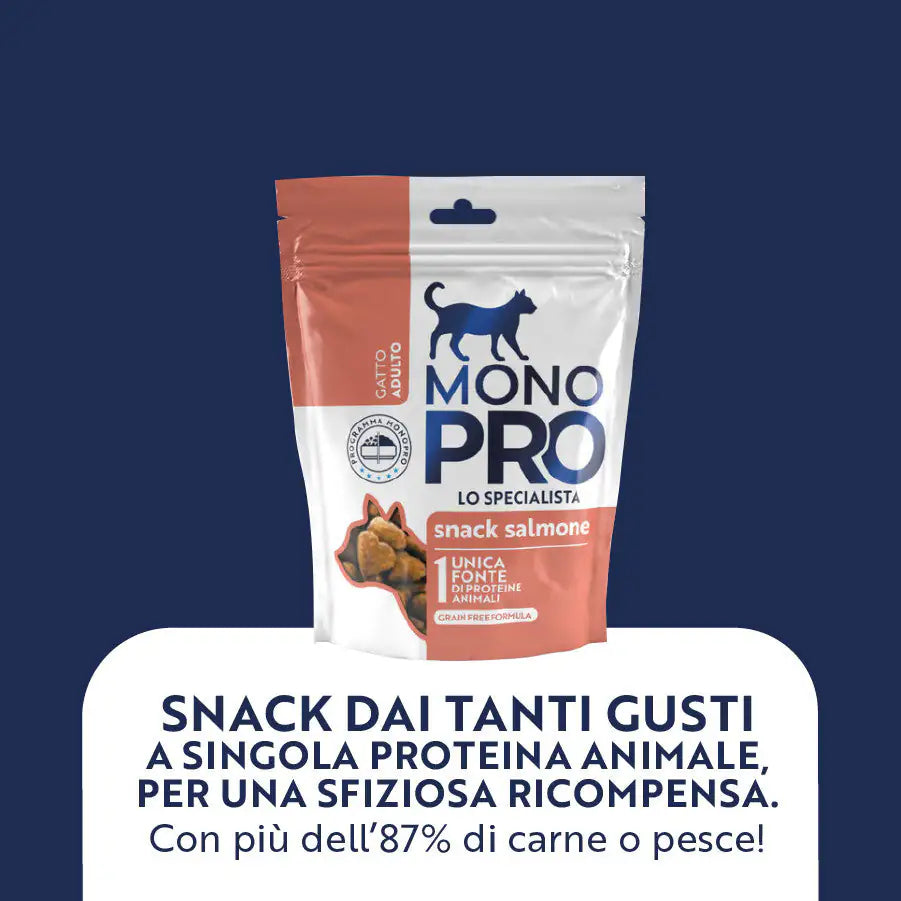 Monopro lo specialista snack Grain Free per gatti 50 gr   bauzaarit.myshopify.com