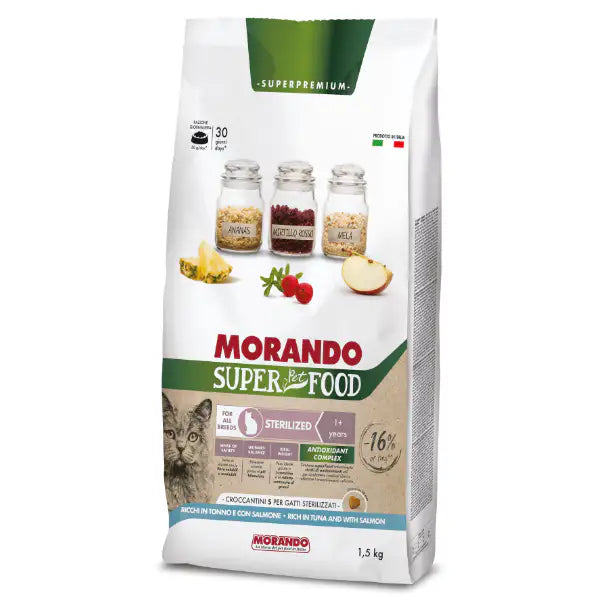 Morando SuperPetFood Cat Adult Sterilized Tonno e salmone   Bauzaar.it