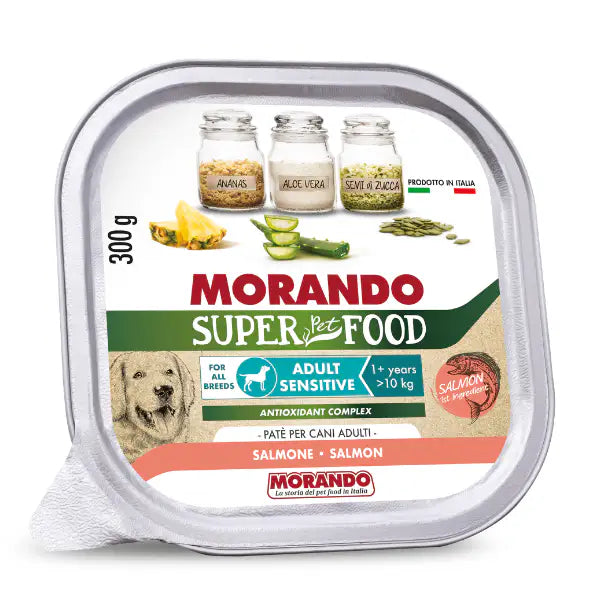 Morando SuperPetFood Dog Adult All breeds Sensitive Patè 300 gr   Bauzaar.it