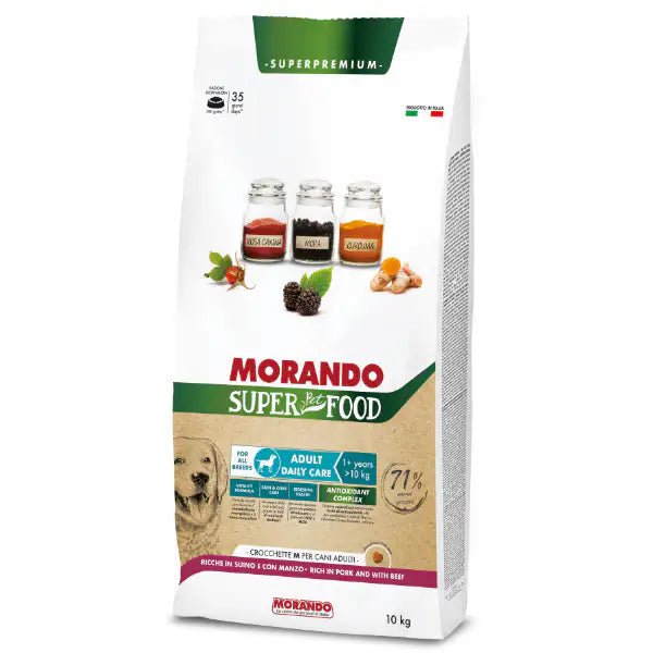 Morando SuperPetFood Dog Adult Medium Maiale e manzo   Bauzaar.it