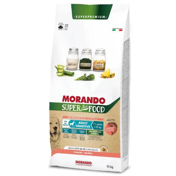 Morando SuperPetFood Dog Adult Medium Sensitive Monoprotein formula Salmone   Bauzaar.it