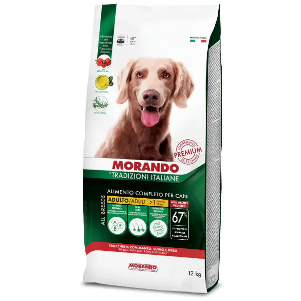 Morando Tradizioni Italiane Dog Adult All breeds Manzo, suino e orzo   Bauzaar.it