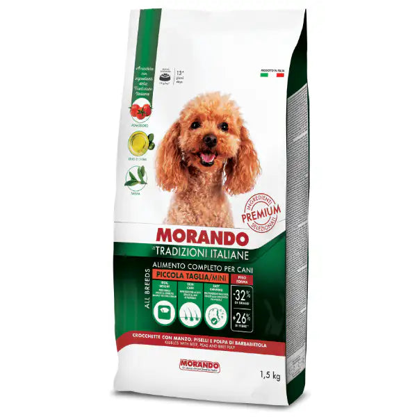 Morando Tradizioni Italiane Dog Adult Mini Manzo e piselli   Bauzaar.it