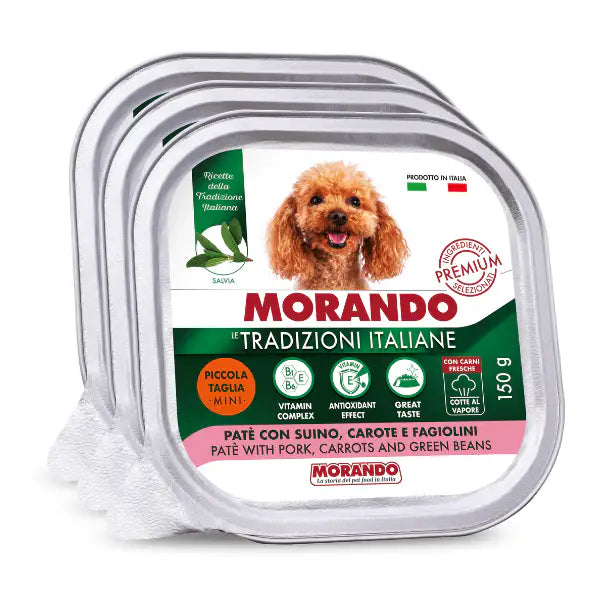 Morando Tradizioni Italiane Dog Adult Mini Patè 150 gr   Bauzaar.it