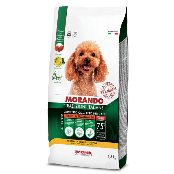 Morando Tradizioni Italiane Dog Adult Mini Pollo e avena   Bauzaar.it