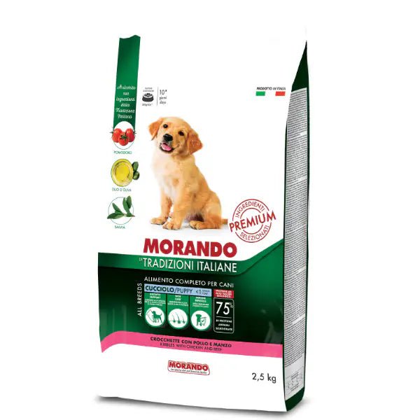 Morando Tradizioni Italiane Dog Puppy All breeds Pollo e manzo   Bauzaar.it