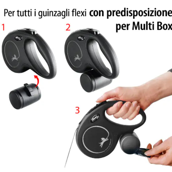 Multibox Contenitore Multiuso adattabile al guinzaglio Flexi   bauzaarit.myshopify.com