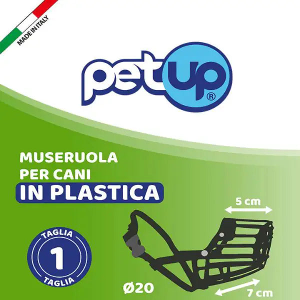 Museruola per cani in plastica PetUp   bauzaarit.myshopify.com