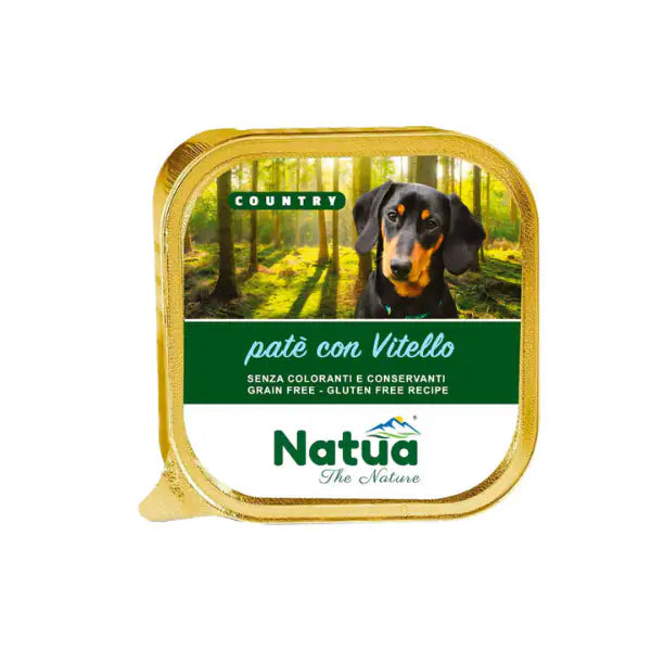 Natua Country Dog Adult Patè Grain Free 100 gr  Vitello bauzaarit.myshopify.com