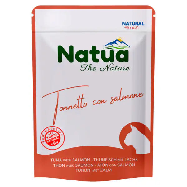 Natua Natural Cat Adult in Jelly cottura al vapore 70 gr  Tonnetto e salmone bauzaarit.myshopify.com