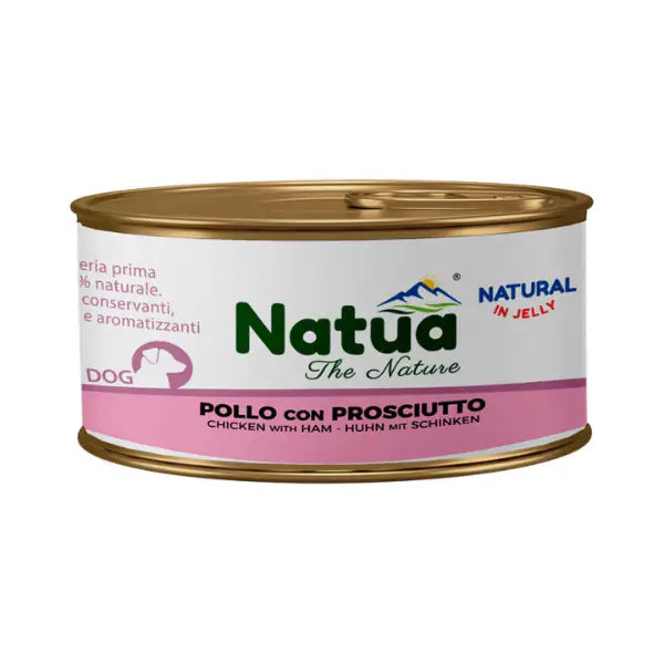 Natua Natural Dog Adult in Jelly cottura al vapore 150 gr  Pollo e prosciutto bauzaarit.myshopify.com