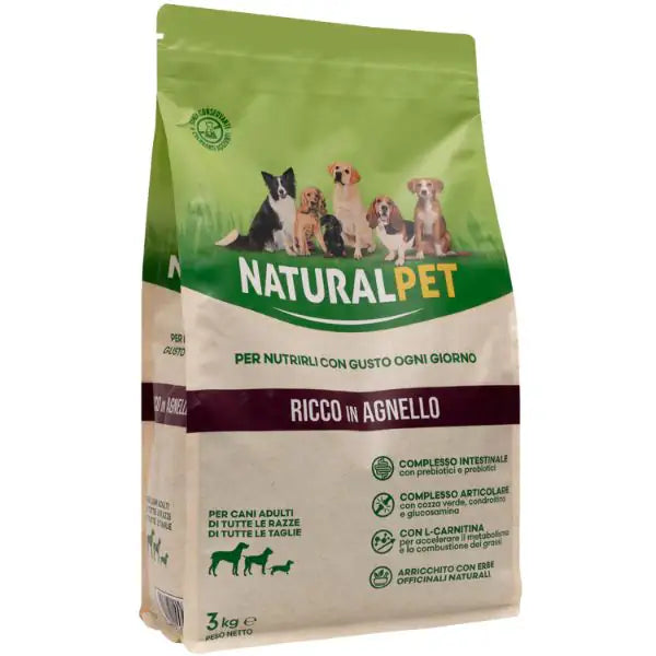 NaturalPet Adult All Breeds Agnello   bauzaarit.myshopify.com