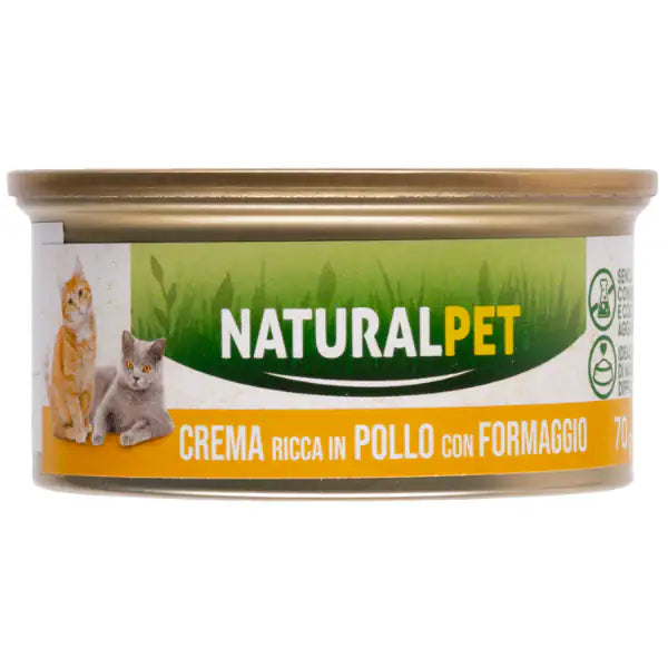 NaturalPet Cat Adult Crema 70 gr  Pollo con formaggio bauzaarit.myshopify.com