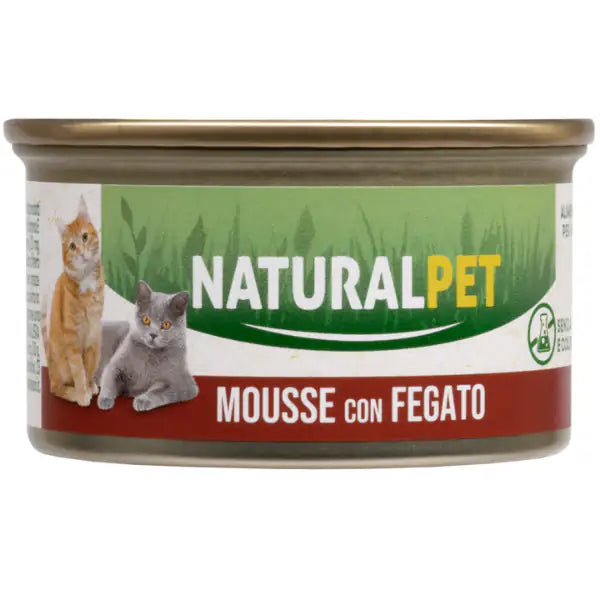 NaturalPet Cat Adult Mousse 85 gr  Fegato bauzaarit.myshopify.com