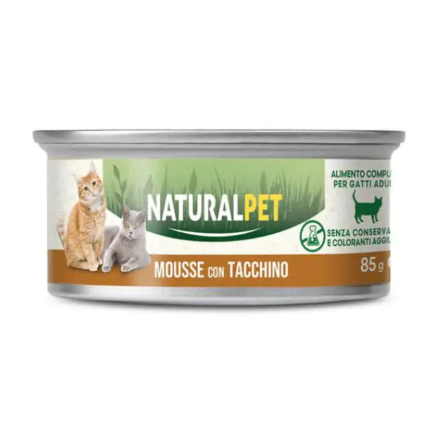 NaturalPet Cat Adult Mousse 85 gr  Tacchino bauzaarit.myshopify.com