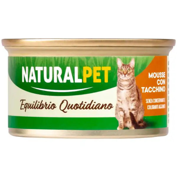 NaturalPet Cat Adult Mousse Equilibrio Quotidiano 85 gr  Tacchino bauzaarit.myshopify.com
