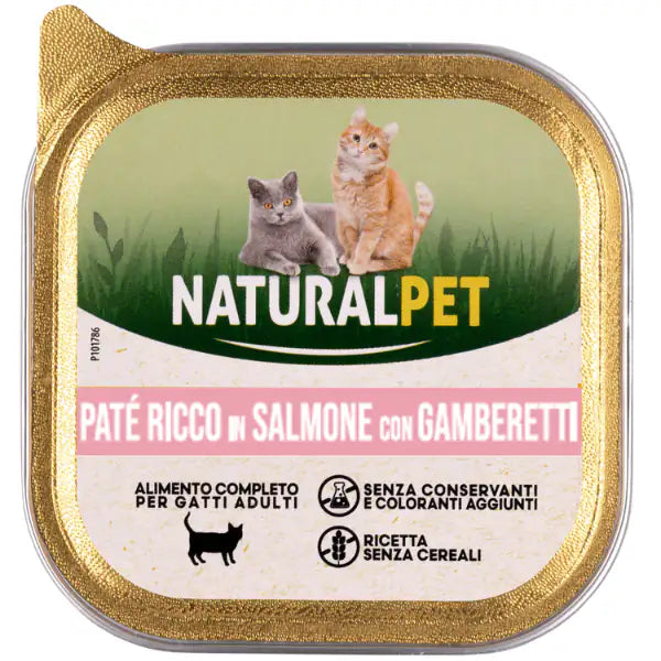 NaturalPet Cat Adult Patè Grain Free 100 gr  Salmone bauzaarit.myshopify.com