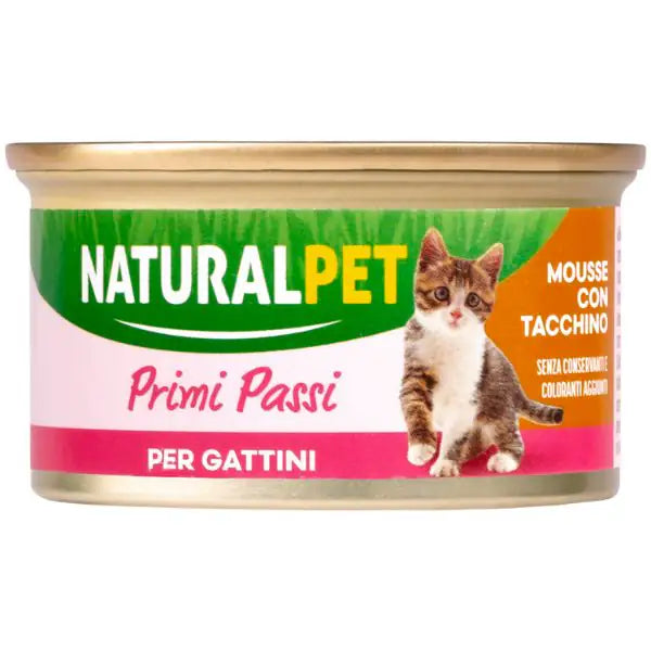 NaturalPet Cat Kitten Primi Passi Mousse 85 gr  Tacchino bauzaarit.myshopify.com