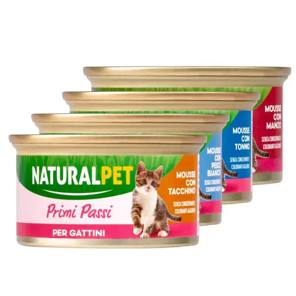 NaturalPet Cat Kitten Primi Passi Mousse 85 gr   bauzaarit.myshopify.com