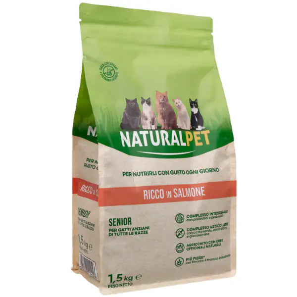 NaturalPet Cat Senior Salmone  1,5 kg bauzaarit.myshopify.com