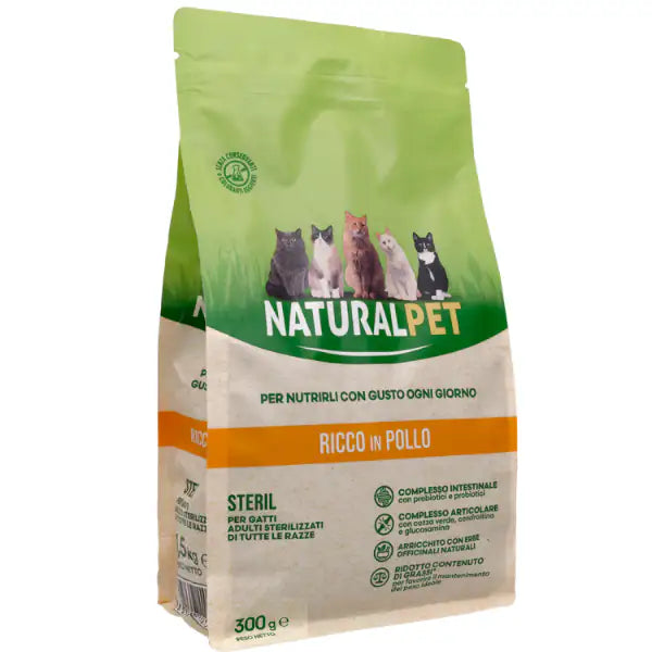 NaturalPet Cat Sterilised Light Pollo  300 gr bauzaarit.myshopify.com