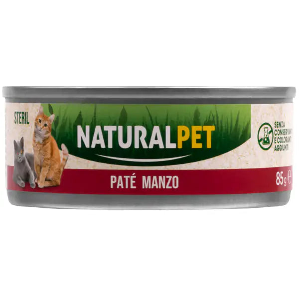 NaturalPet Cat Sterilized Patè 85 gr  Manzo bauzaarit.myshopify.com