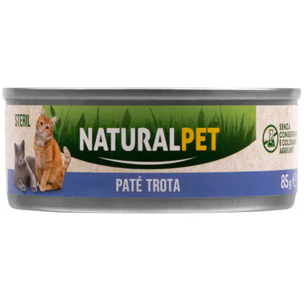 NaturalPet Cat Sterilized Patè 85 gr  Trota bauzaarit.myshopify.com