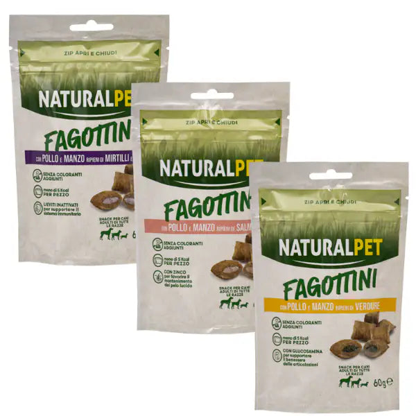 NaturalPet Fagottini ripieni Dog Adult 60 gr   bauzaarit.myshopify.com