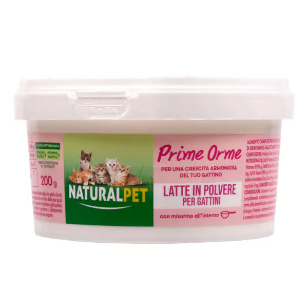 NaturalPet Kitten Prime Orme Latte in Polvere  200 gr bauzaarit.myshopify.com