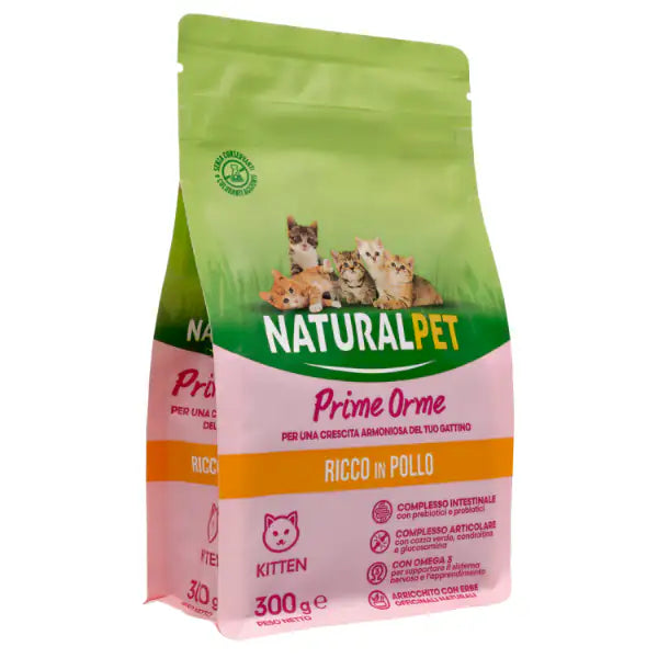 NaturalPet Kitten Prime Orme Pollo  300 gr bauzaarit.myshopify.com