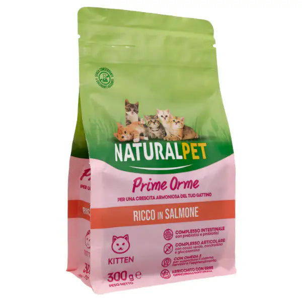 NaturalPet Kitten Prime Orme Salmone  300 gr bauzaarit.myshopify.com