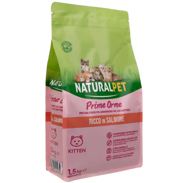 NaturalPet Kitten Prime Orme Salmone   bauzaarit.myshopify.com