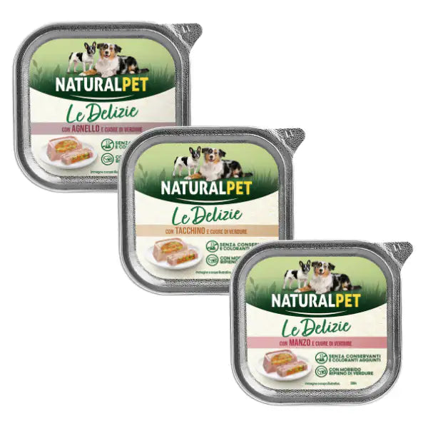 NaturalPet Le Delizie Paté ripieno Dog Adult All Breeds 150 gr   bauzaarit.myshopify.com