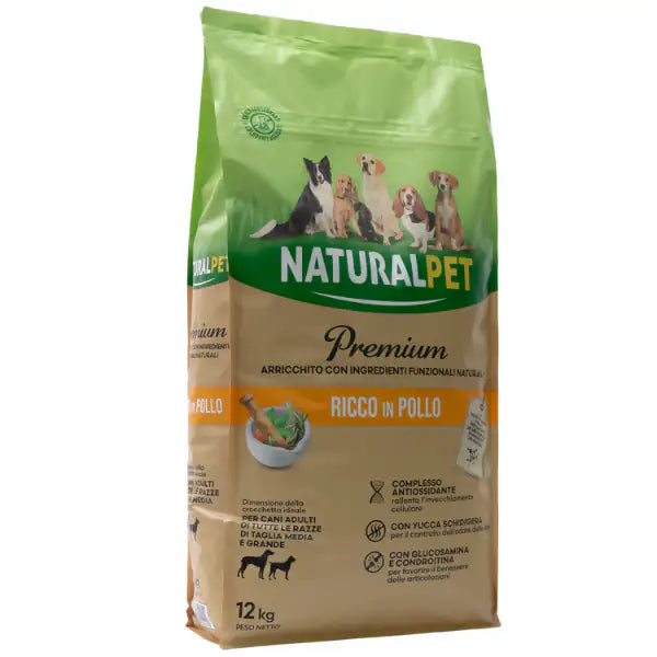 NaturalPet Premium Adult Medium/Large Pollo  12 kg bauzaarit.myshopify.com