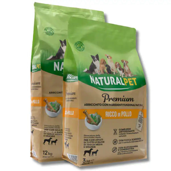 NaturalPet Premium Adult Medium/Large Pollo   bauzaarit.myshopify.com