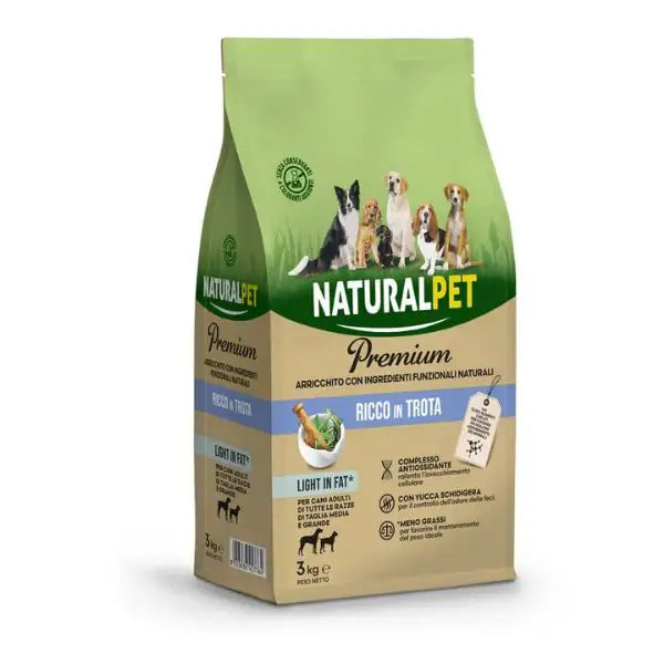 NaturalPet Premium Adult Medium/Large Trota Light in Fat  3 kg bauzaarit.myshopify.com