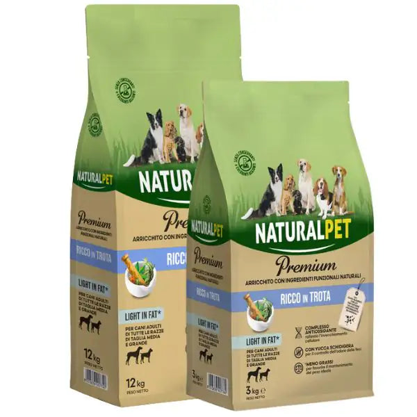 NaturalPet Premium Adult Medium/Large Trota Light in Fat   bauzaarit.myshopify.com