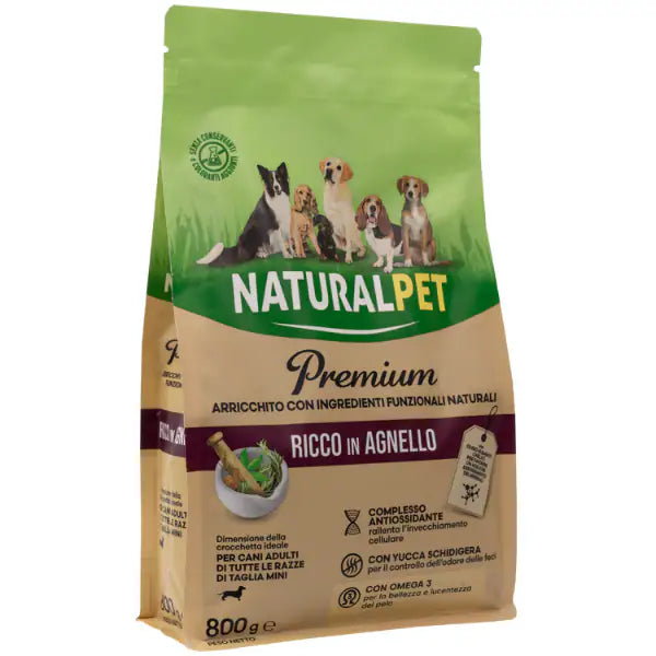 NaturalPet Premium Adult Mini Agnello  800 gr bauzaarit.myshopify.com