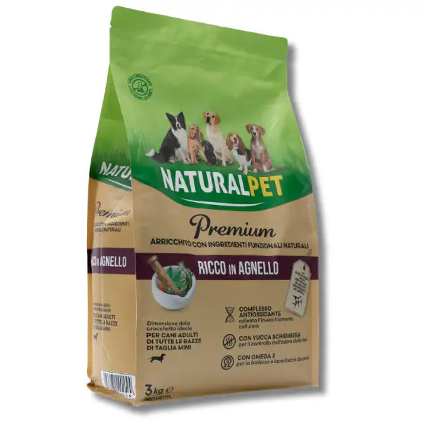 NaturalPet Premium Adult Mini Agnello   bauzaarit.myshopify.com