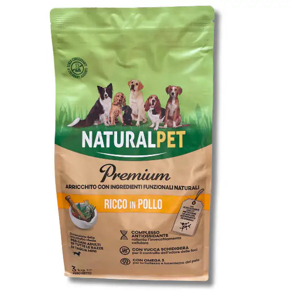 NaturalPet Premium Adult Mini Pollo  3 kg bauzaarit.myshopify.com